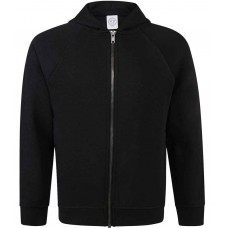PE Hoody - black zipped